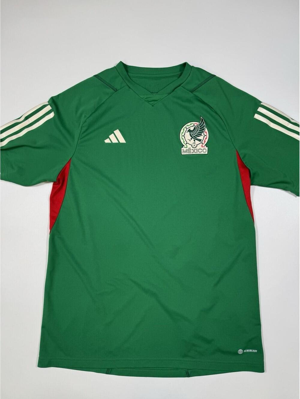 2023 Adidas Mexico Training Jersey Mens L Green AEROREADY Soccer